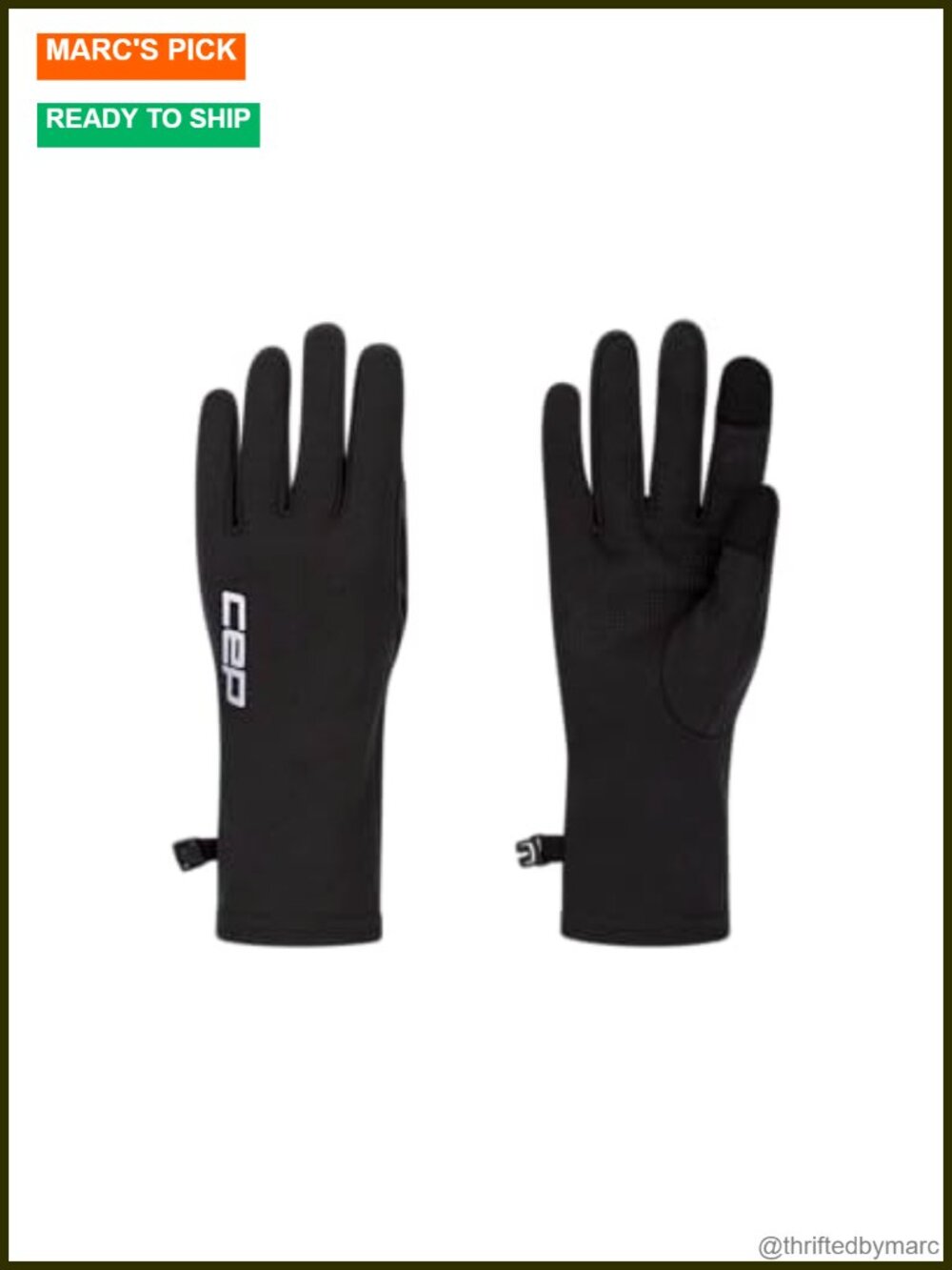 Merino Wool Running Gloves with Touchscreen Fingertips, No-Slip Grip,